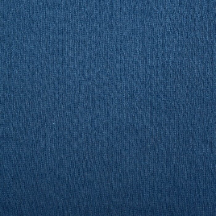 Musselin Uni Jeansblau 