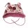 Mütze mit Ohren und Ohrenschutz Ohrenmütze "Safaritiere in Waben" altrosa
