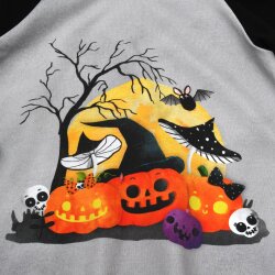 Hoodie Pullover Halloween "Kürbis, Fledermaus...