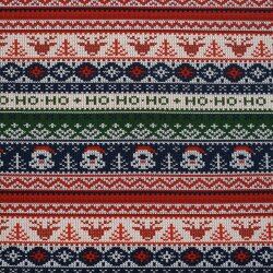 Sweat angeraut Norwegerstrick Optik Weihnachten HoHoHo 