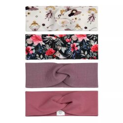 Girly Sweater Kleid "Feen und Einhörner" antik pink