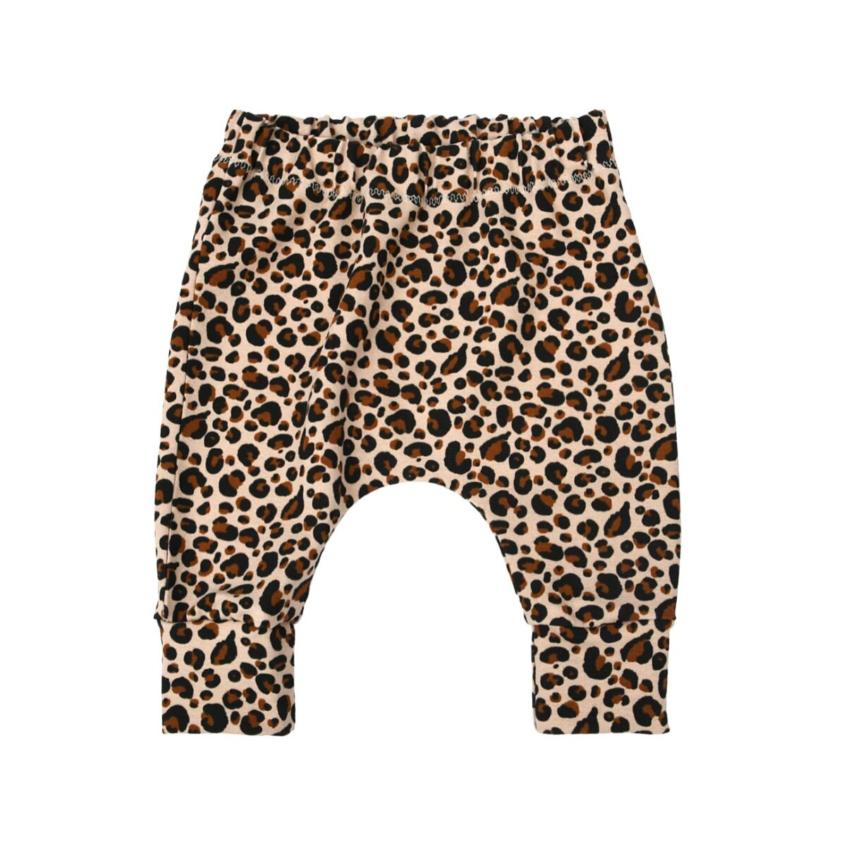Babyhose Slim Pants Leopardenmuster Animalprint beige-schwarz