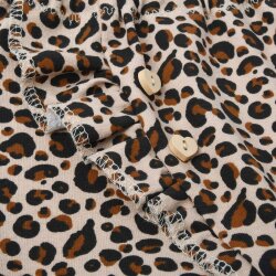 Babyhose mit Rüsche "Leopardenmuster" Animalprint beige-schwarz