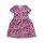Kleid kurz- & langarm "Buntes Leomuster" Batik rosa