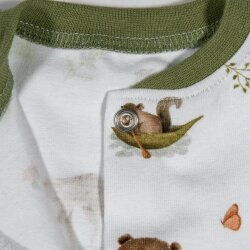 Schlafanzug Einteiler "Kleine Waldtiere" Hase,...