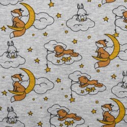 Overall aus Alpenfleece "Wolkenreiter" - Waldtiere Fuchs Hase Bär