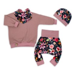 Set Pullover + Pumphose - optional mit Mütze &...