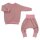 Sweater Pullover Waffeljersey - altrosa