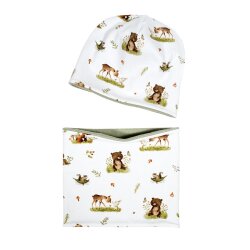 2 tlg. Set Wendebeanie & Loop "Kleine...