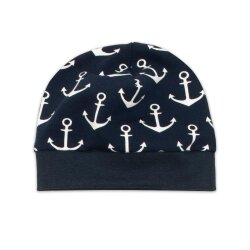 3-tlg Geschenkset Pumphose-Mütze-Tuch Erstlingsoutfit Glücksanker" maritim