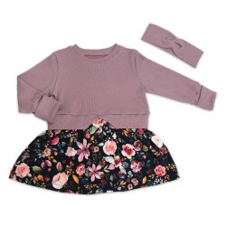 Girly Sweater Kleid "Blumentraum Aquarell"...