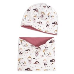 2tlg Set Beanie Loop "Feen &...