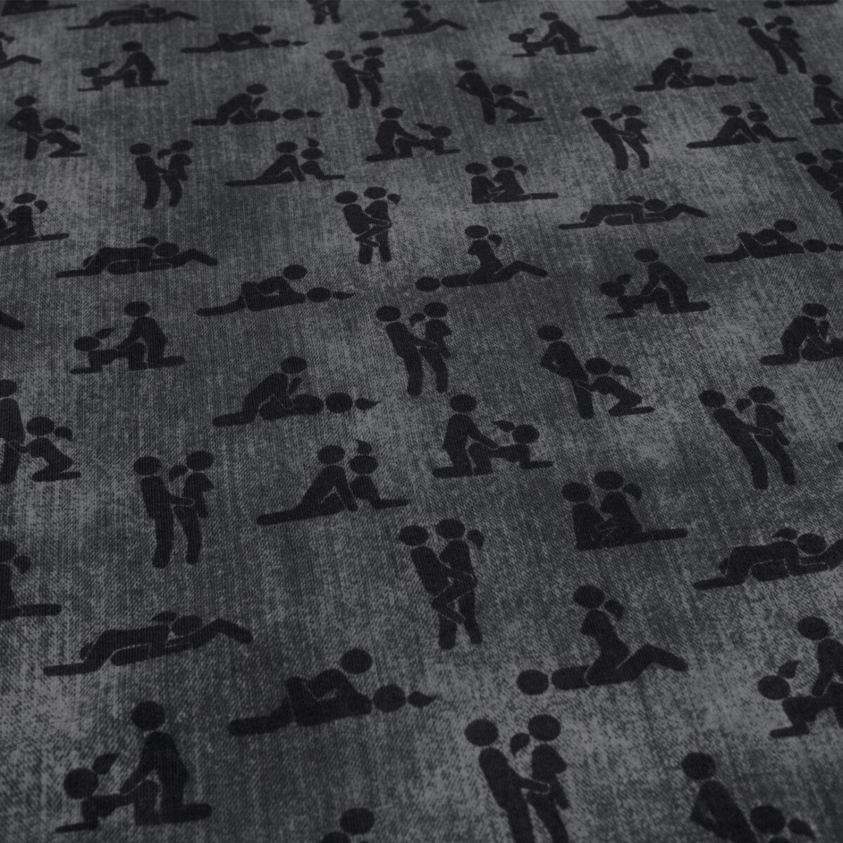 Baumwolljersey Kamasutra grau Detailansicht