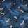Baumwolljersey Digitaldruck "Regenbogen" Denim Look dunkelblau