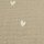 Musselin Double Gauze Kleine Herzen auf beige