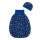 Beanie mit Bündchen  maritim "Boote" royalblau