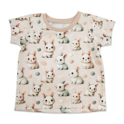 T-Shirt "Süße kleine Hasen" creme-beige