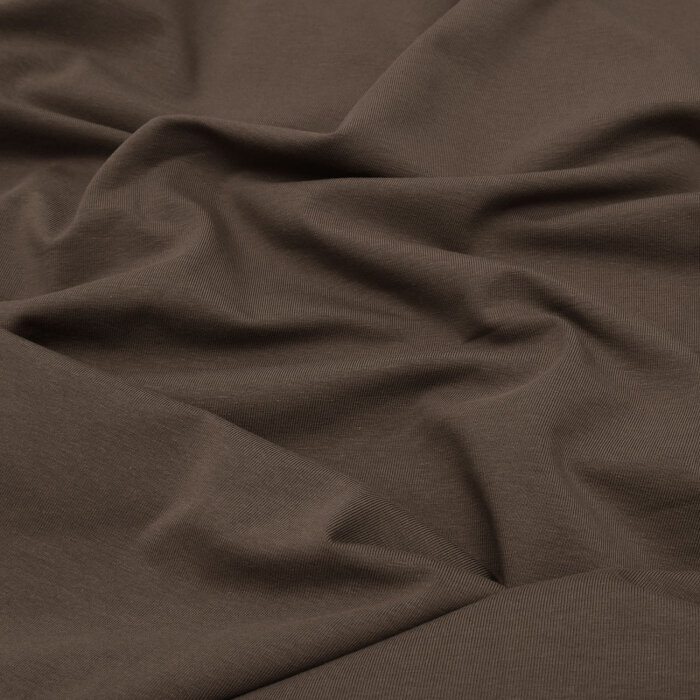 Baumwolljersey taupe Uni