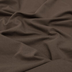Baumwolljersey taupe Uni