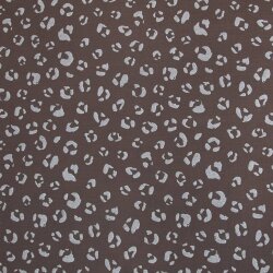 Musselin Double Gauze Leopard - taupe