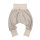 3-tlg  Musselin-Set Pumphose-Mütze-Tuch Erstlingsoutfit "Kleine Herzen" beige