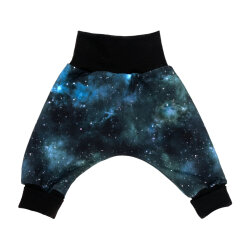 Pumphose aus French Terry "Magic Galaxy" Space...