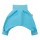 3-tlg Pumphose-Mütze-Tuch Set Uni Babyblau 116 mit zwei Knoten mit Bündchen