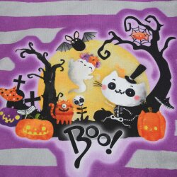 Mütze Wendebeanie Halloween "Boo!"